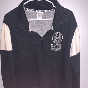 Pink Quarter-zip sweater